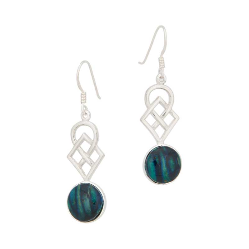 Heathergem Earrings With Knotwork Heathergem Earrings With Knotwork