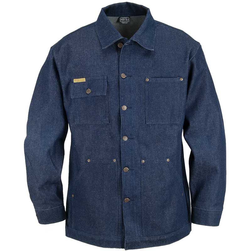 ジャケット・アウター PRISON BLUES DENIM JACKET RIGID BLUE Yard Coat, Rigid Blue – David Morgan