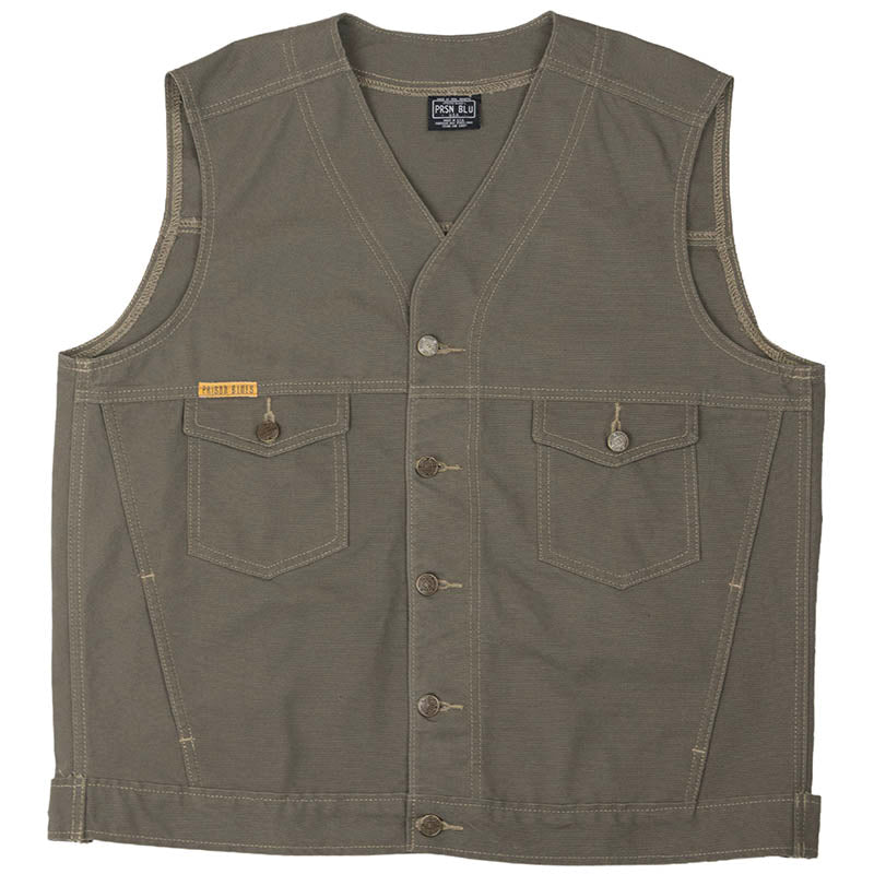 Western Vest, Rinsed Olive Western Vest, Rinsed Olive