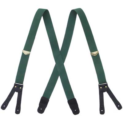 Y Back Suspenders, Flat Leather Ends Y Back Suspenders, Flat Leather Ends