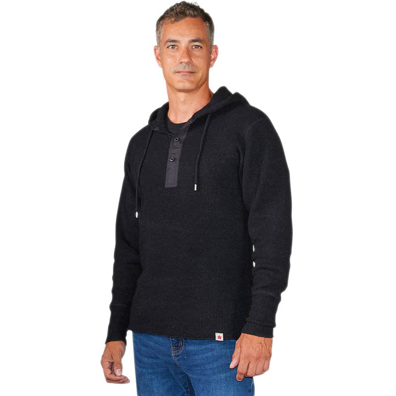 80/20 Wool Placket Shirt with Hood 80/20 Wool Placket Shirt with Hood