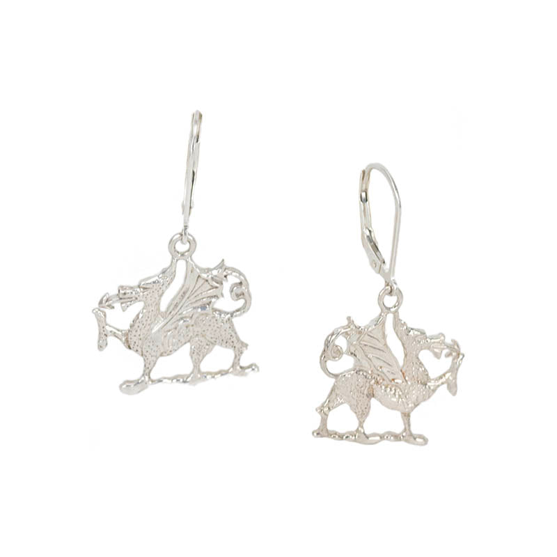 Dragon Earrings, Leverback, Sterling silver Dragon Earrings, Leverback, Sterling silver