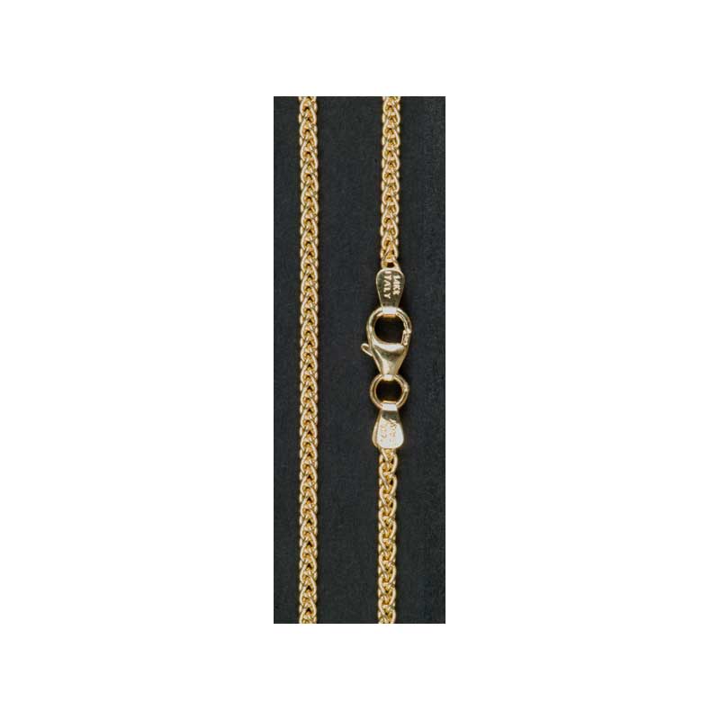 Gold Wheat Chain, Heavy, 24 inch, 14 kt gold Gold Wheat Chain, Heavy, 24 inch, 14 kt gold