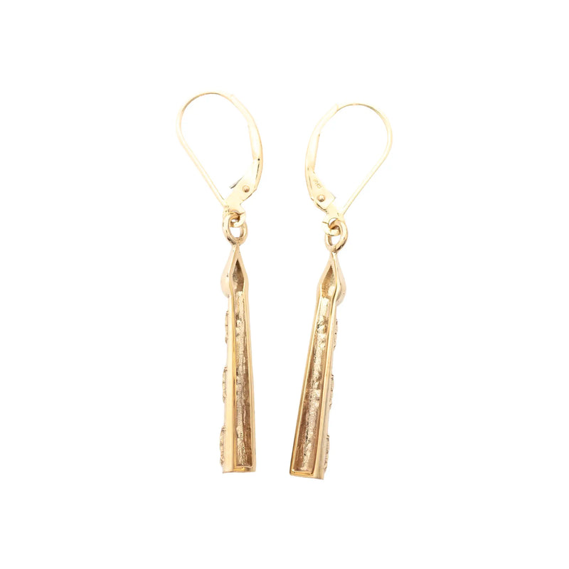 Volcano Woman's Tears Earrings, 14 kt Gold Volcano Woman's Tears Earrings, 14 kt Gold