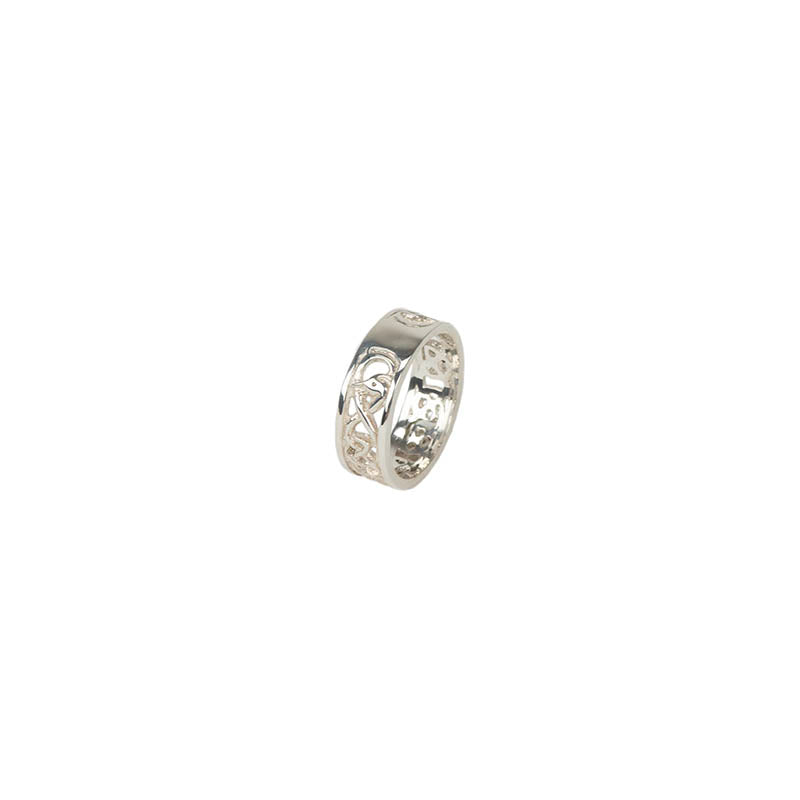 Celtic Wedding Band, Sterling Silver Celtic Wedding Band, Sterling Silver
