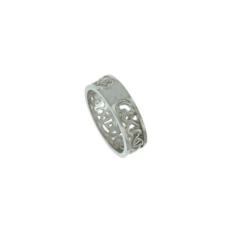 Celtic Wedding Band, Sterling Silver Celtic Wedding Band, Sterling Silver