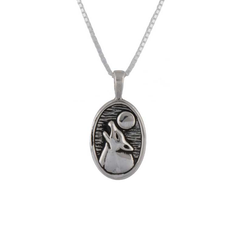 Wolf and Moon Pendant Wolf and Moon Pendant