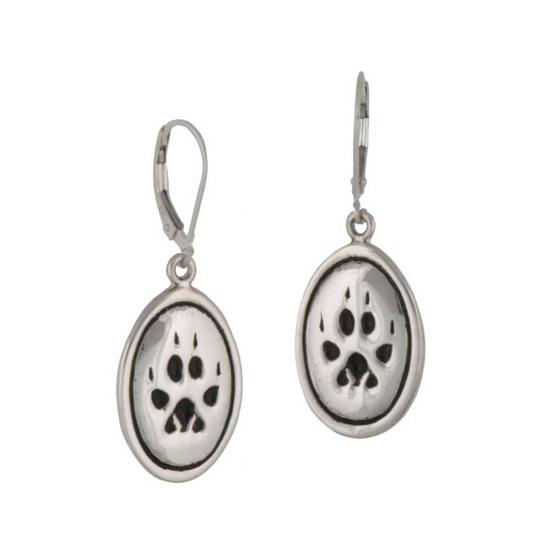 Wolf Paw Print Earrings Wolf Paw Print Earrings