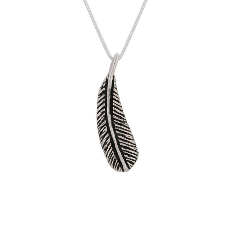 Feather Pendant, Sterling Silver Feather Pendant, Sterling Silver