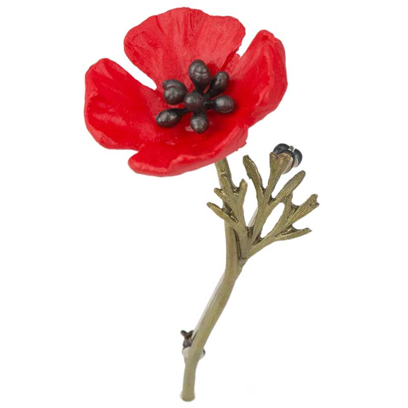 Red Poppy Brooch Red Poppy Brooch