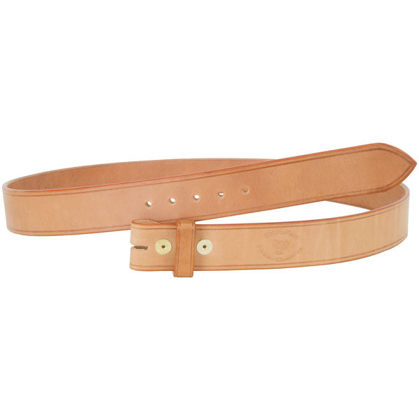 Natural Bridle Leather Belt, 1.5 inch, No Buckle Natural Bridle Leather Belt, 1.5 inch, No Buckle