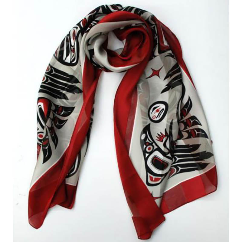 Raven Silk Scarf, Bill Helin Raven Silk Scarf, Bill Helin