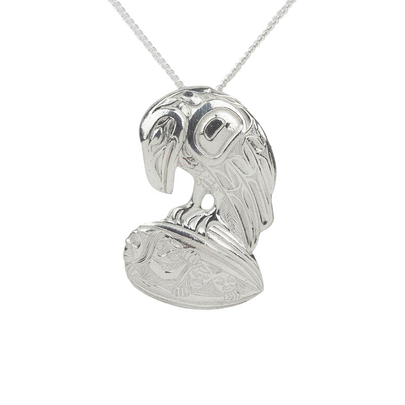 Raven Clamshell Pendant Raven Clamshell Pendant