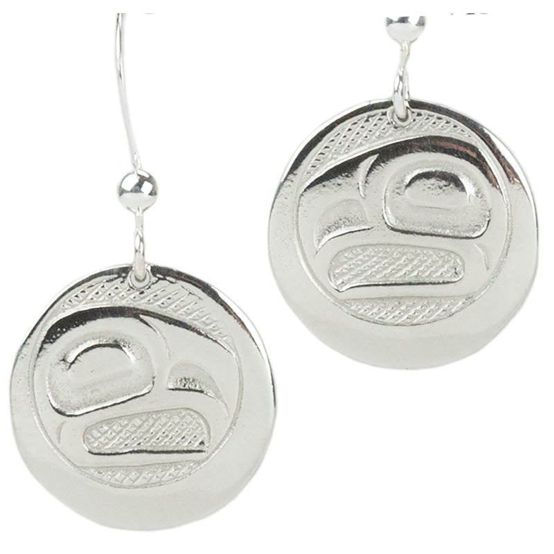 Eagle Sun Light Earrings, Pewter and Silver Eagle Sun Light Earrings, Pewter and Silver