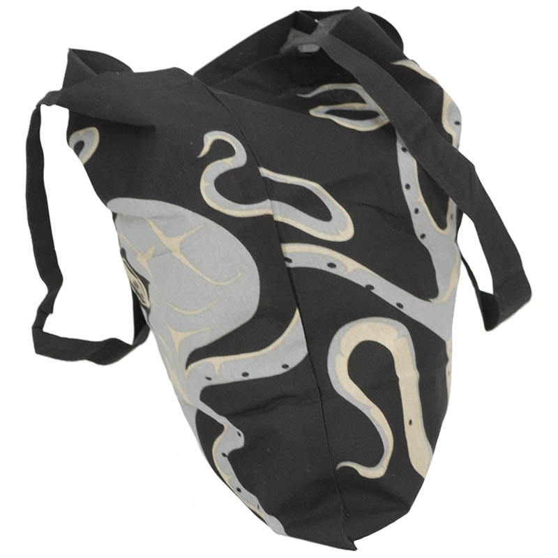 Octopus Cotton Bag, Andrew Williams, Blk Octopus Cotton Bag, Andrew Williams, Blk