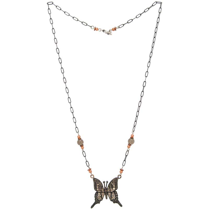 Swallowtail Butterfly 2 Beaded Necklace Swallowtail Butterfly 2 Beaded Necklace