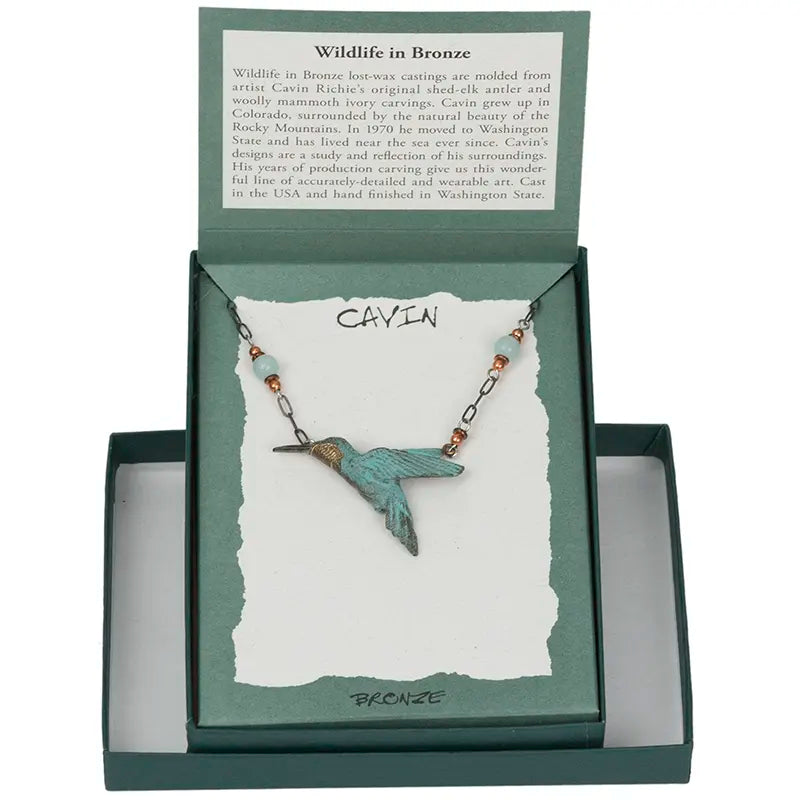 Hummingbird 2 Beaded Necklace Hummingbird 2 Beaded Necklace