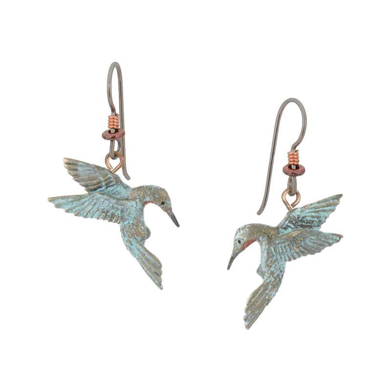 Hummingbird Heart Earrings Hummingbird Heart Earrings