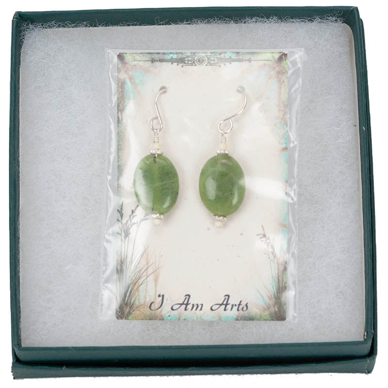 Jade Oval Earrings Jade Oval Earrings
