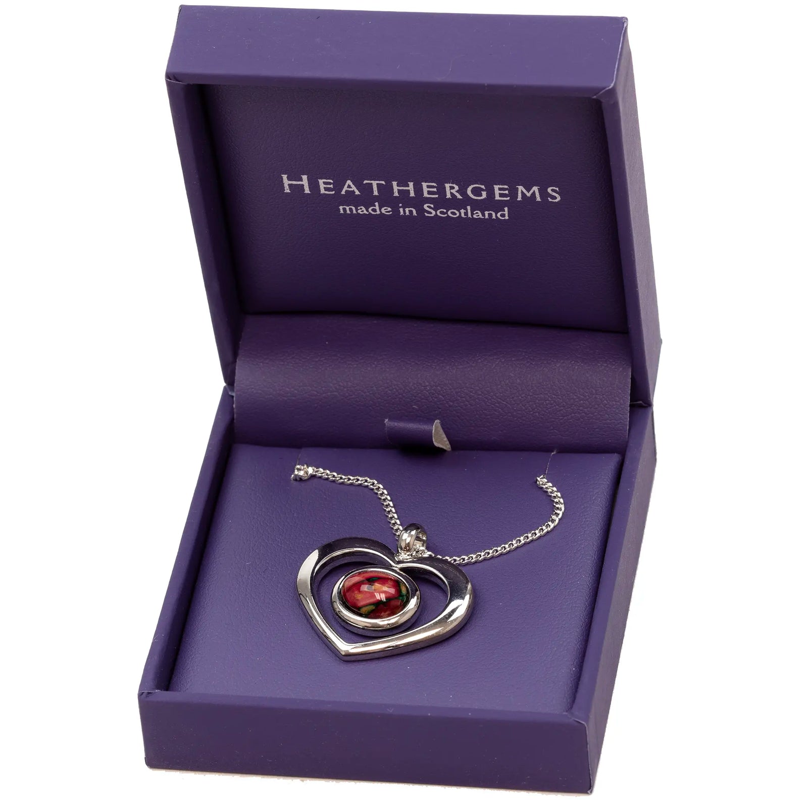 Heathergem Open Heart Pendant