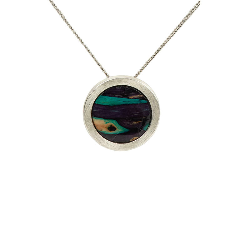 Heathergem Circle Pendant and Stud Earring Set