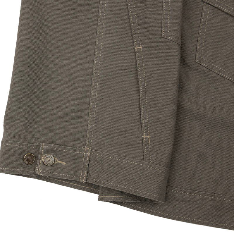 Western Vest, Rinsed Olive – David Morgan