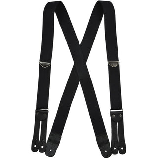 Y Back Suspenders, Flat Leather Ends