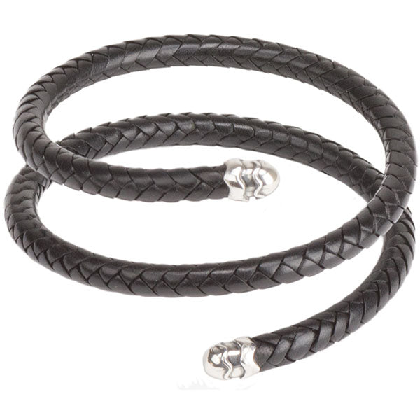 Leather Spiral Cuff Bracelet