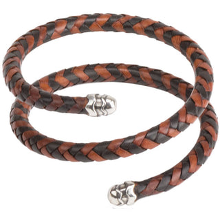 Leather Spiral Cuff Bracelet