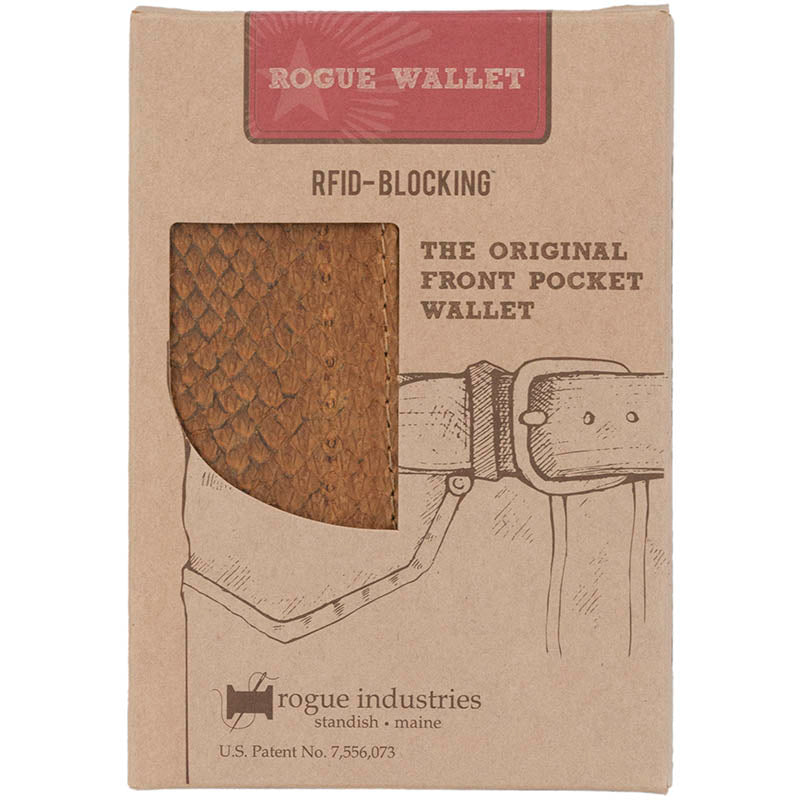 Salmon Wallet with RFID Protection