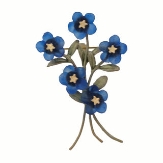 Blue Violet Brooch
