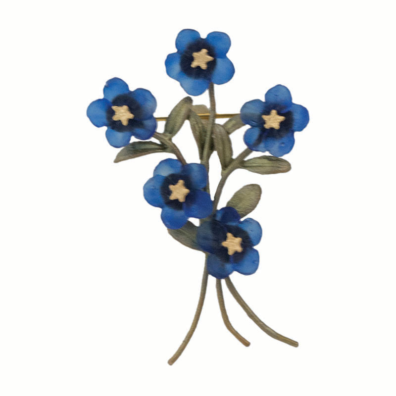 Blue Violet Brooch