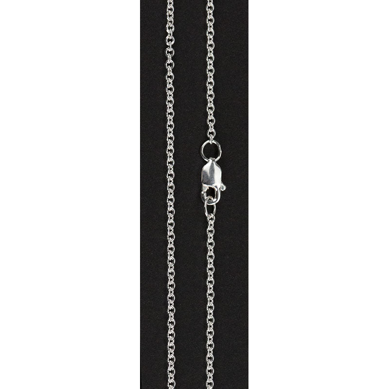 Silver Cable Chain, 18 inch
