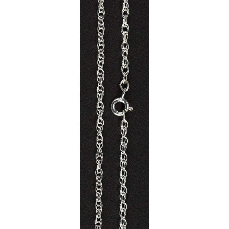 Silver Rope Chain, 24 inch