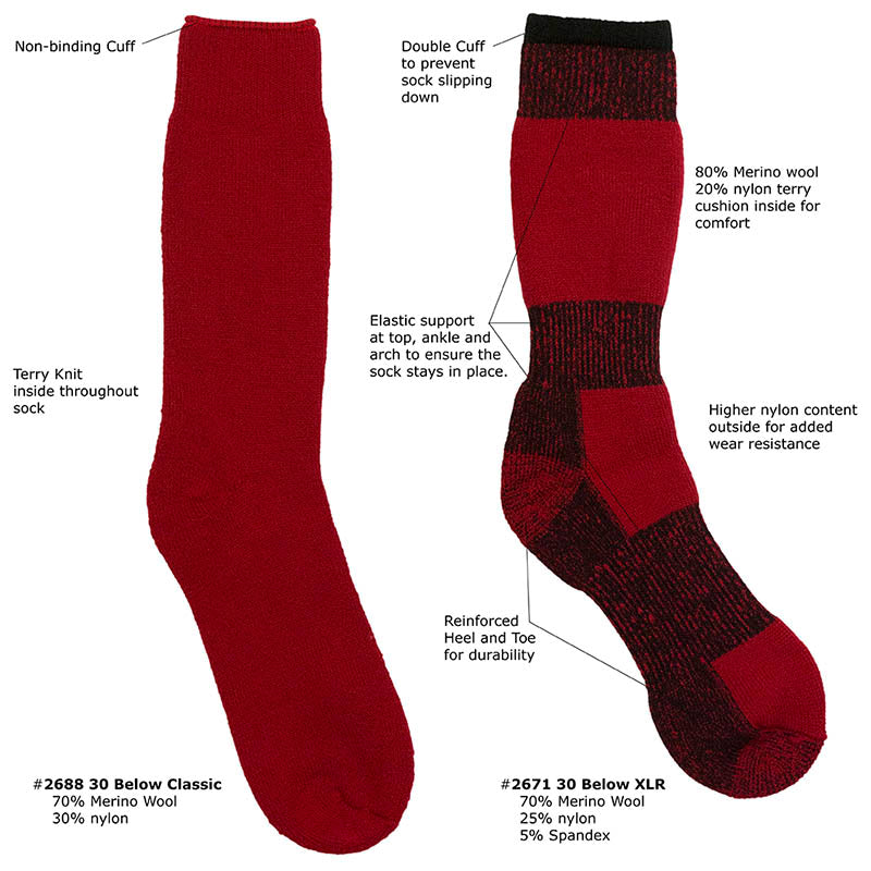 30 Below Classic Socks