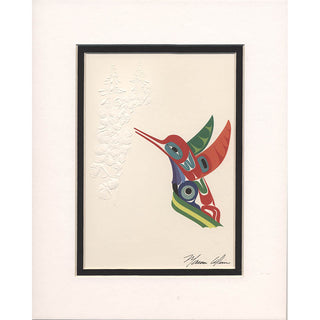 Hummingbird Double Matted Print
