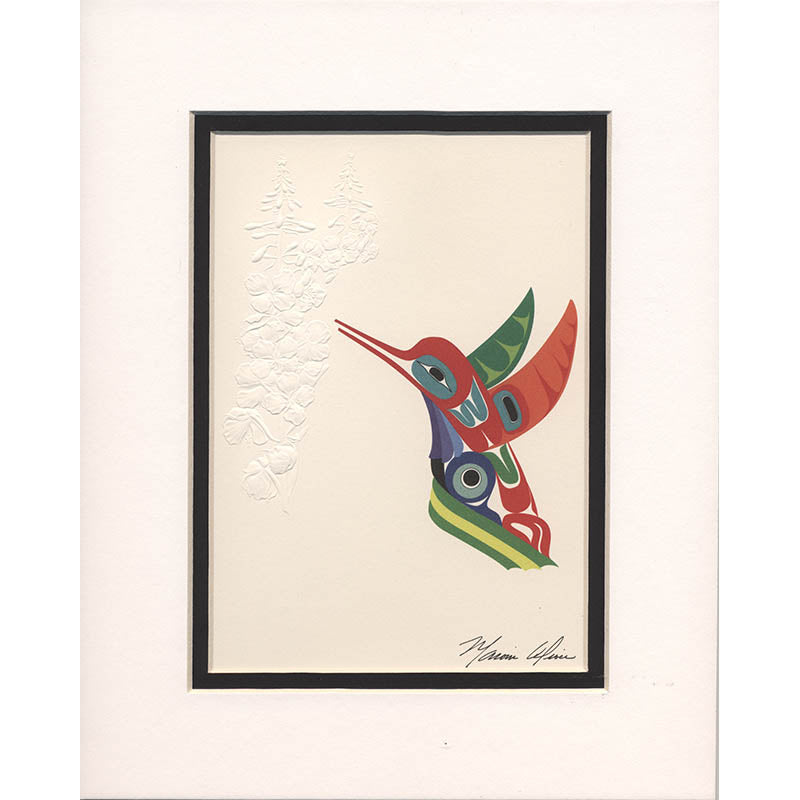 Hummingbird Double Matted Print