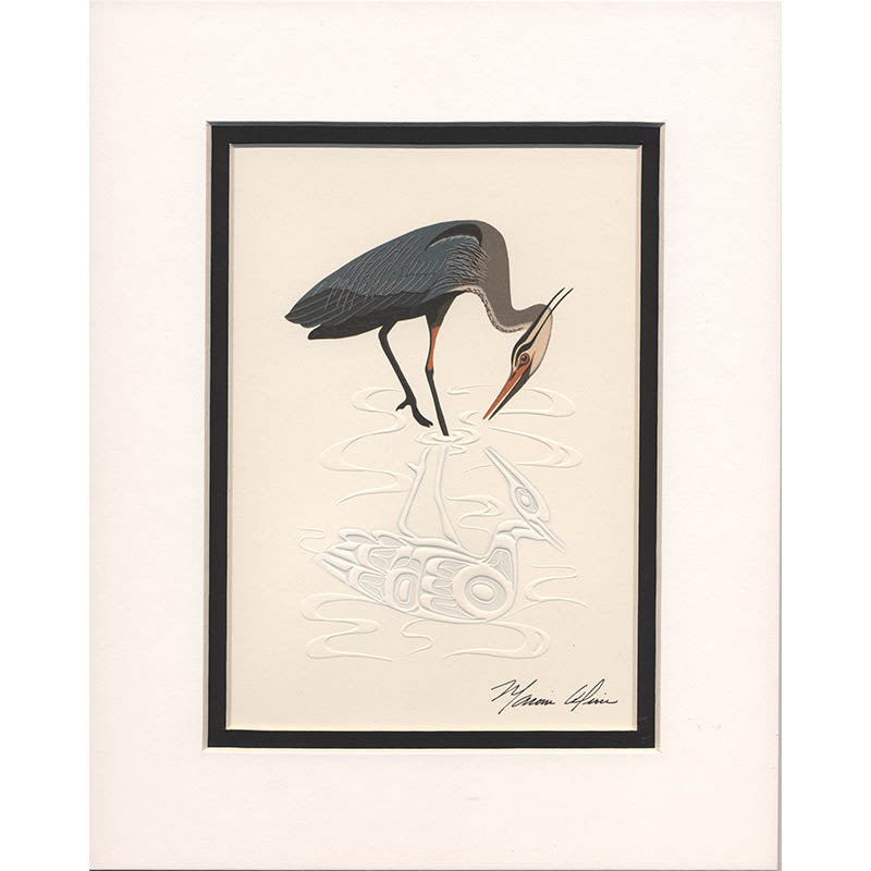 Blue Reflection Double Matted Print