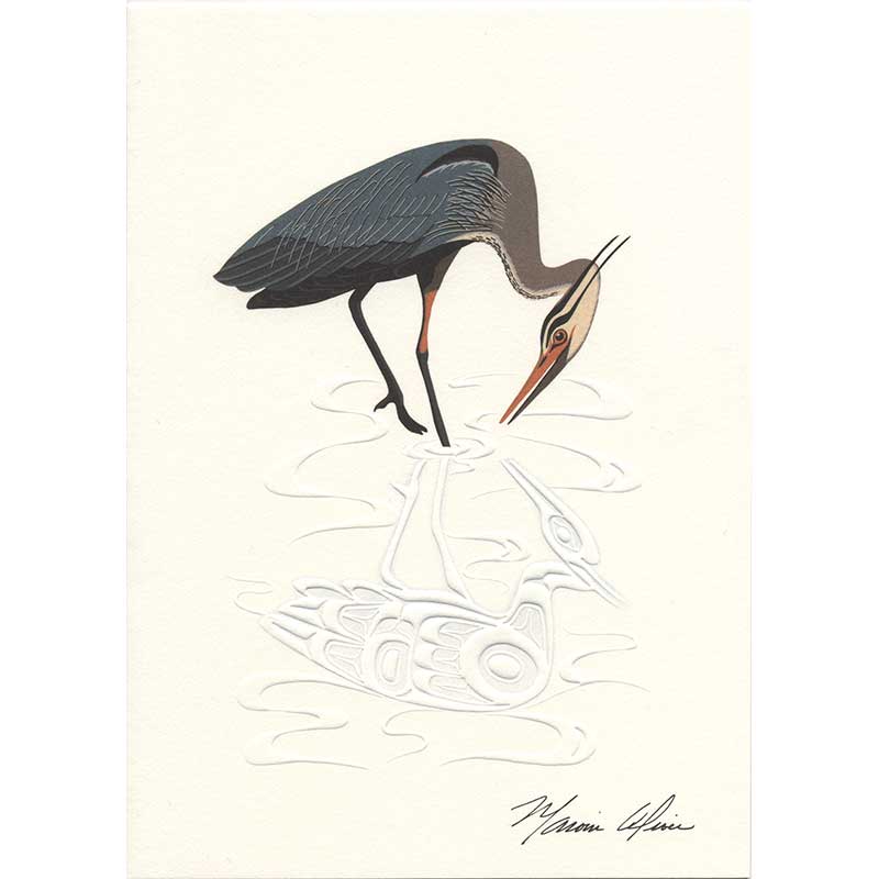 Notecards, Heron (6 ea per box)