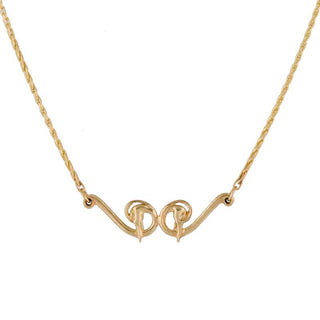 Heron Necklace, 14 kt.gold