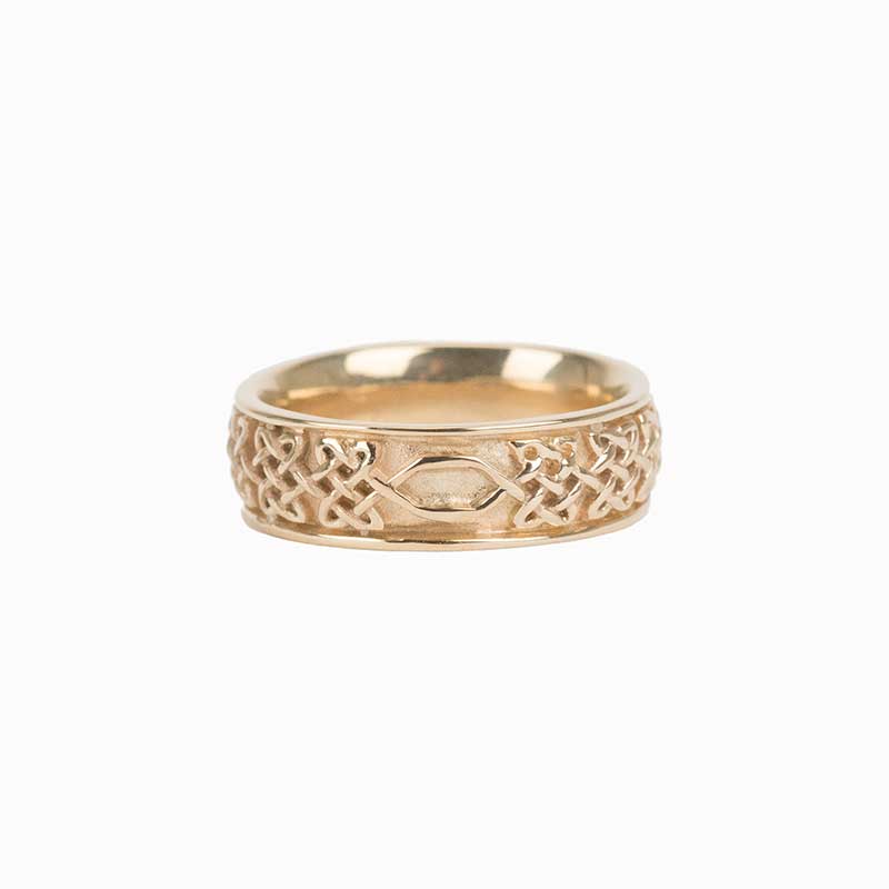 Never Ending Hearts Ring, Gold, L