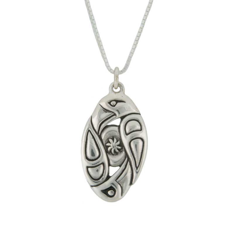 Raven and Eagle Pendant