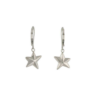 Star Earrings, Sterling silver