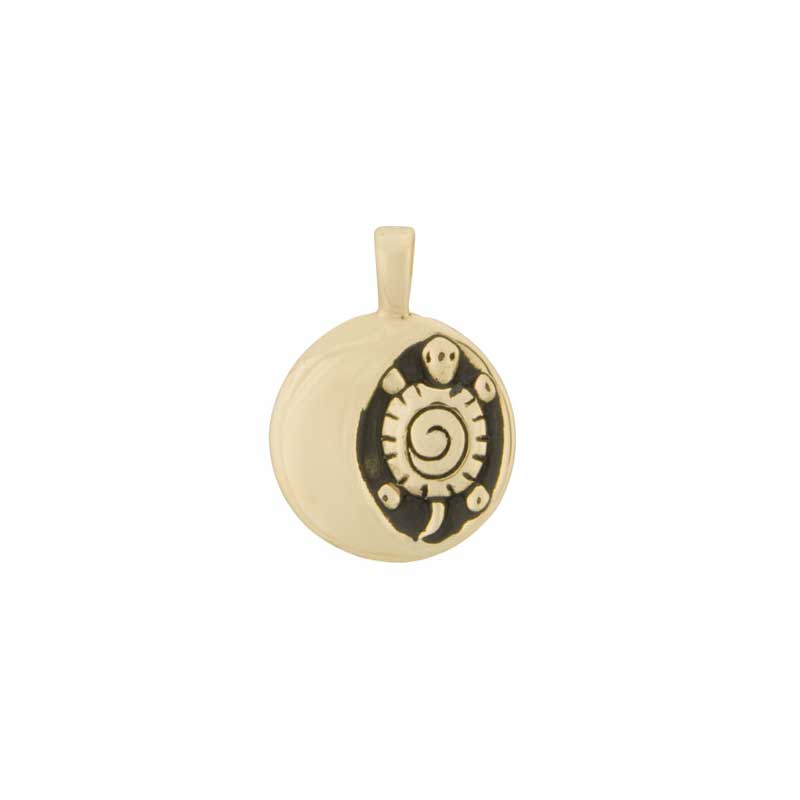 September Moon Pendant,  14 kt. Gold