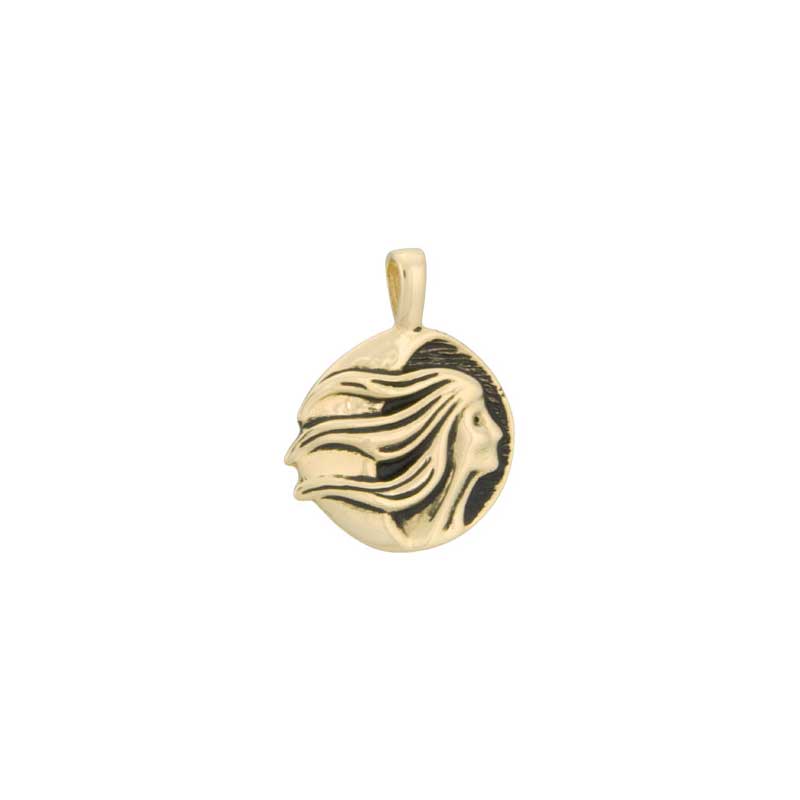 November Moon Pendant, 14 kt. Gold