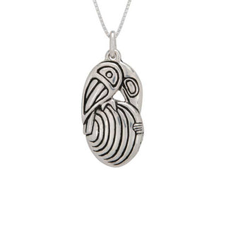 Raven Clam and 1st People Pendant