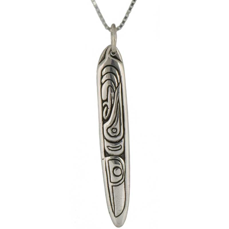 Raven As A Fir Needle Pendant