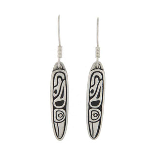 Raven As A Fir Needle Earrings