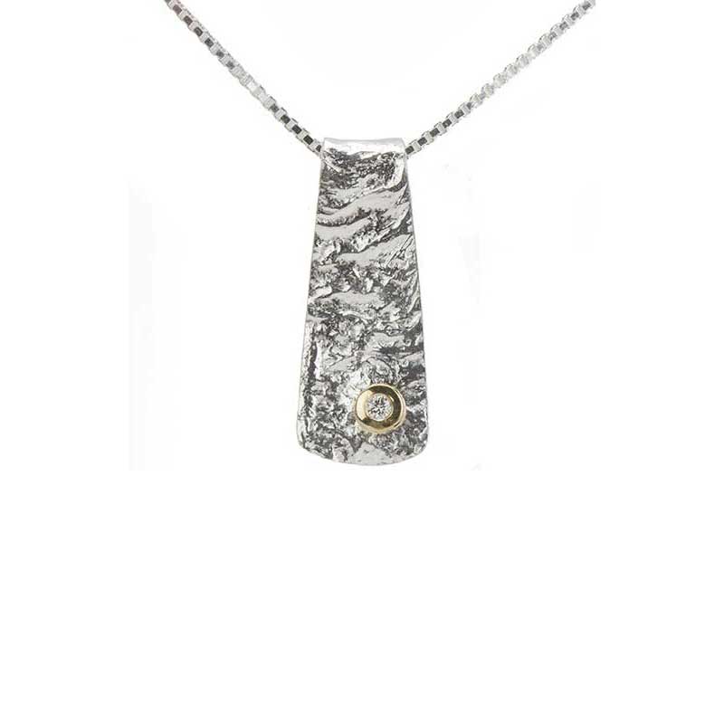 Reticulated Pendant, Silver