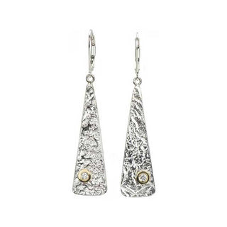 Reticulated Earrings, Silver